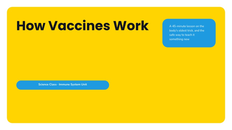 Slide 01 of the vaccines deck