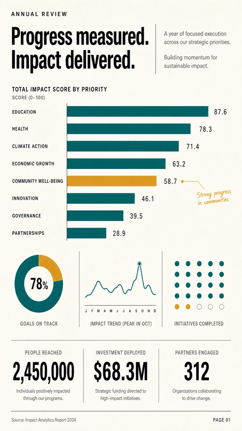 Annual review poster